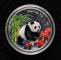 1997年熊貓1/2盎司精製彩銀幣
