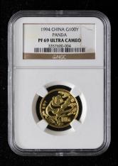 1994年中国珍稀动物第（4）组-大熊猫8克精制金币
