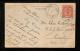 1910年鼓浪嶼寄美國明信片、貼清蟠龍4分、銷10月13日鼓浪嶼戳