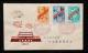 紀67建國總公司首日封北京寄日本郵趣協會一套、銷北京戳