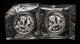 1993年熊貓1/2盎司普製銀幣二枚