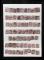 世界首枚稅郵兩用郵票英國1881年紫便士舊62枚（部分剪片）