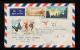 1975年北京航空掛號寄法國封、貼紀特票四枚、銷10月29日北京戳