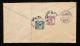 1934年哈爾濱寄德國封、貼民帆船5分、10分各一枚、銷哈爾濱戳