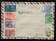 1948年濟南航空寄德國封、貼民中華民國郵政總局成立五十周年紀念一套、民孫像、紀念票20元13枚（個別雙連、七連）、銷濟南戳