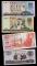 1999年建國50周年紀念鈔伍拾圓、第三版人民幣10元、第四套/第四版人民幣1990年版100元、50元各一枚，共四枚