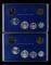 1997年、1999年中國硬幣各六枚一套，共12枚