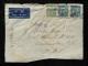 1944年重慶航空寄美國封、貼民孫像4元二枚、孫像20元一枚、銷重慶戳、有落戳
