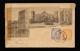 1903年天津寄德國天津利順德大飯店明信片、貼清蟠龍半分、1分、外國郵票各一枚、銷天津戳