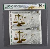 2020年PMG15周年二连体10克银箔