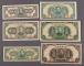 民國三十三年-民國三十四年中央儲備銀行紙幣六枚