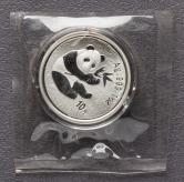 2000年熊貓1盎司普製銀幣