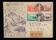 1952年貼紀13西藏原版一套上海首日掛號寄香港和平解放西藏紀念封、銷3月15日上海戳