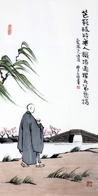 趙湧在線(zhaoonline)_人物_豐子愷【款】踏青_圖_400*400